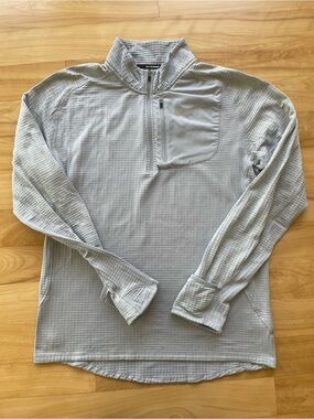 Nike Gray Half-Zip Performance Pullover with Chest Pocket